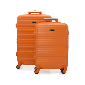 Set de 2 valijas rígidas ABS con ruedas 360° para viaje