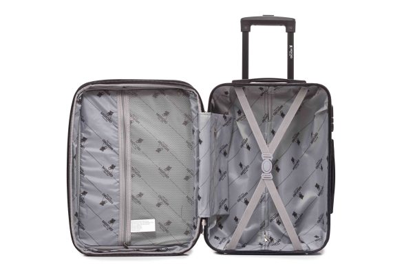 Valija carry on rígida de ABS con ruedas 360° para viaje