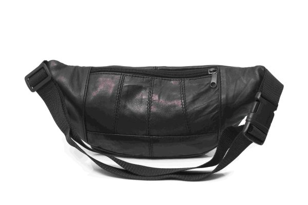 Riñonera de cuero genuino clásica para hombre y mujer