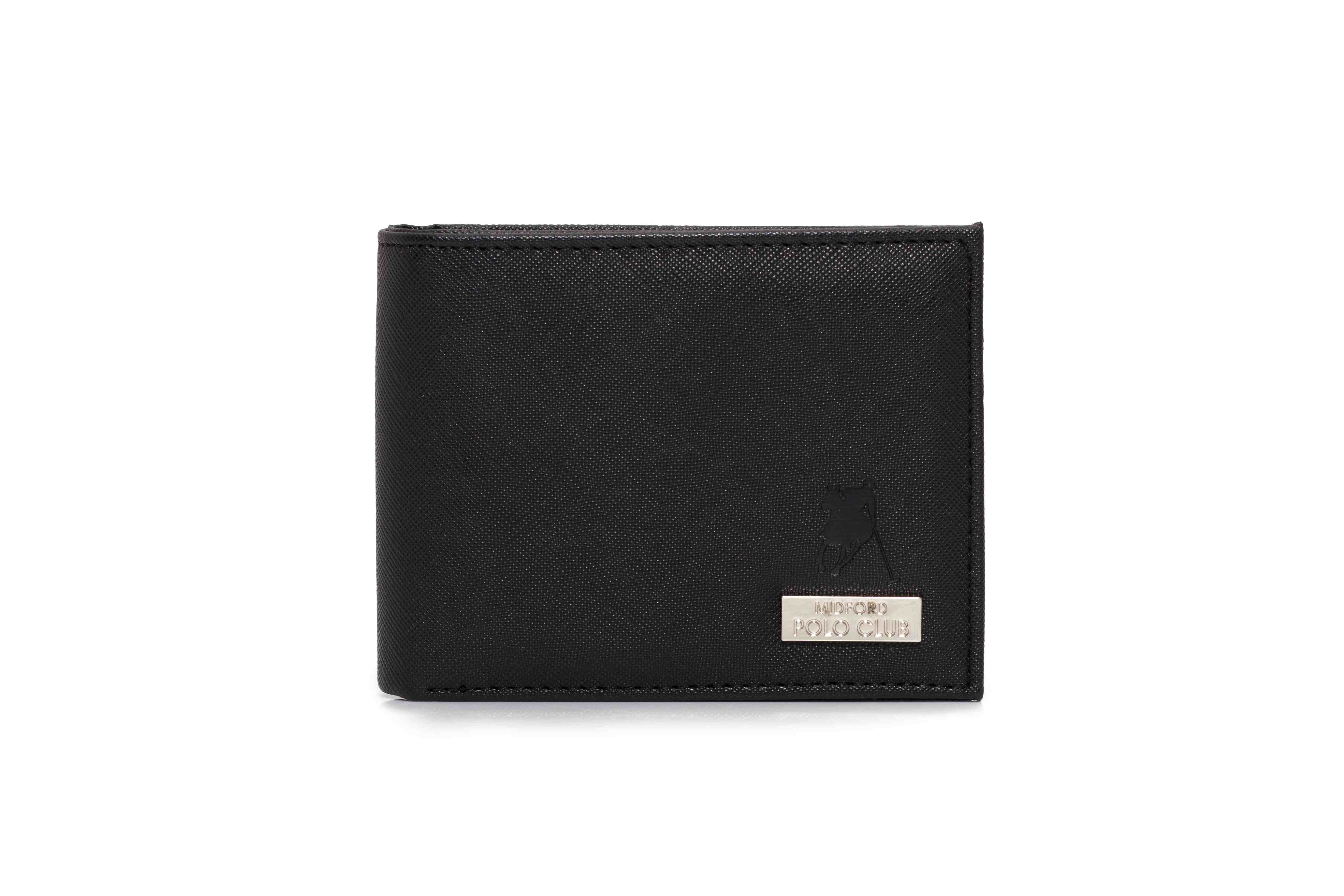 Billetera de cuero para hombre con tarjetero separado para DNI