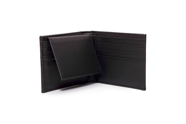 Billetera de cuero para hombre con tarjetero separado para DNI