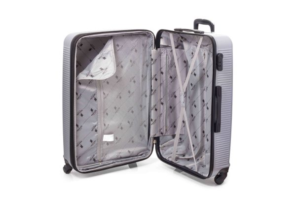 Set de 3 valijas rígidas con 4 ruedas 360° – grande, mediana y chica