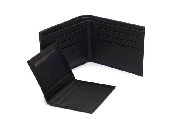 Billetera de cuero para hombre con tarjetero separado para DNI