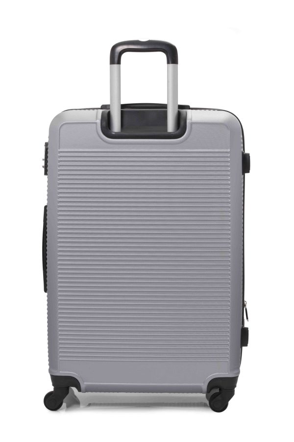 Set de 3 valijas rígidas con 4 ruedas 360° – grande, mediana y chica