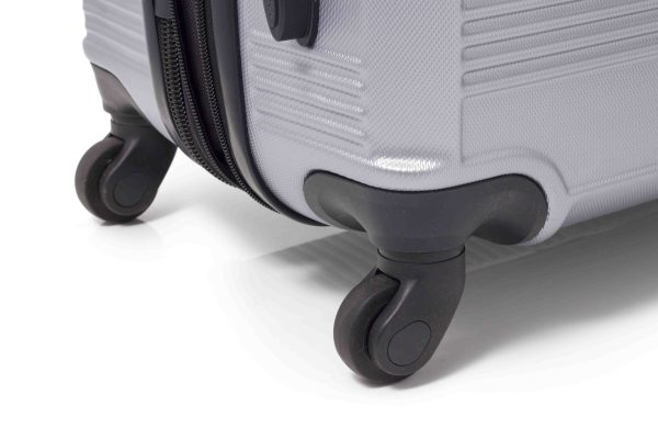 Set de 3 valijas rígidas con 4 ruedas 360° – grande, mediana y chica