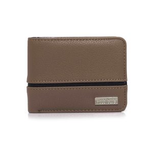 Billetera gris y azul marino para hombre con ventana para DNI