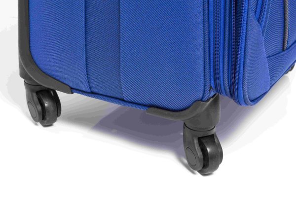 Set de 3 valijas de tela EVA con ruedas 360° para viaje