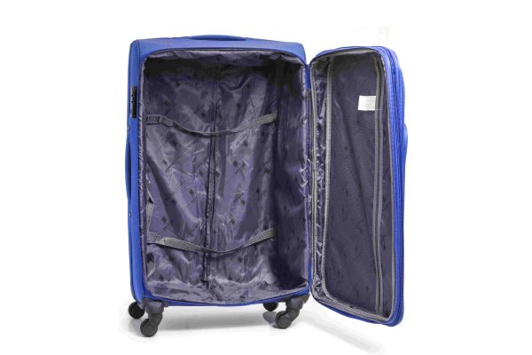 Set de 3 valijas de tela EVA con ruedas 360° para viaje