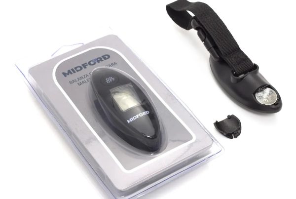 Balanza Digital Portátil Midford 40kg Para Equipaje Viaje Negro