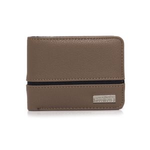 Billetera gris y azul marino para hombre con ventana para DNI